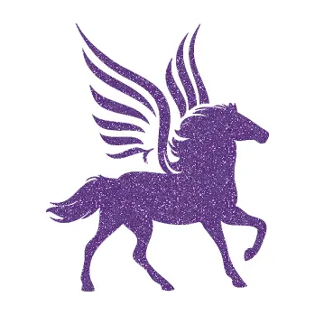 Samolepící dekorace Pegas 002 pravá okřídlený kůň (87 - Ultra Metalic fialová) SAMOLEPKA NA AUTO, NÁLEPKA, FÓLIE, POLEP, TUNING, VLASTNÍ TEXT, TISK, AUTOSAMOLEPKY.cz, POLEPY, OBRÁZEK, LOGO, 3D STICKERS