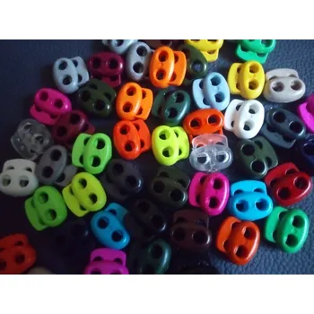 Brzdička dvoušňůrová - světle modrá , 17 x 15 mm