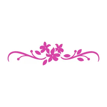 Samolepící dekorace Květina dekor 022 (16 - růžová) SAMOLEPKA NA AUTO, NÁLEPKA, FÓLIE, POLEP, TUNING, VLASTNÍ TEXT, TISK, AUTOSAMOLEPKY.cz, POLEPY, OBRÁZEK, LOGO, 3D STICKERS