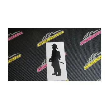 Samolepící dekorace SAMOLEPKA Hasič 002 levá (10 - červená) NA AUTO, NÁLEPKA, FÓLIE, POLEP, TUNING, VLASTNÍ TEXT, TISK, AUTOSAMOLEPKY.cz, POLEPY, OBRÁZEK, LOGO, SAMOLEPKY