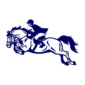 Samolepící dekorace SAMOLEPKA Kůň 059 levá jezdec na koni parkur (23 - tmavě modrá) NA AUTO, NÁLEPKA, FÓLIE, POLEP, TUNING, VLASTNÍ TEXT, TISK, AUTOSAMOLEPKY.cz, POLEPY, OBRÁZEK, LOGO, SAMOLEPKY