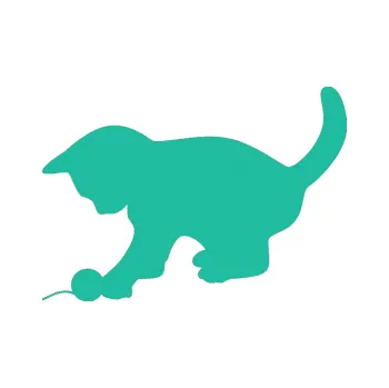 Samolepící dekorace Koťátko 001 levá (25 - tyrkysová) SAMOLEPKA NA AUTO, NÁLEPKA, FÓLIE, POLEP, TUNING, VLASTNÍ TEXT, TISK, AUTOSAMOLEPKY.cz, POLEPY, OBRÁZEK, LOGO, 3D STICKERS