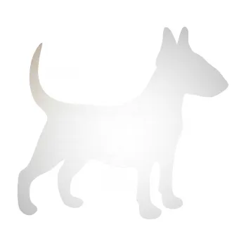 Polep vozidla SAMOLEPKA Pes 110 pravá Bulteriér (82 - odrazková reflexní bílá) NA AUTO, NÁLEPKA, FÓLIE, POLEP, TUNING, VLASTNÍ TEXT, TISK, AUTOSAMOLEPKY.cz, POLEPY, OBRÁZEK, LOGO, SAMOLEPKY