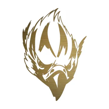 Samolepicí dekorace na vozidlo Predators 067 pravá (64 - škrábaný kov zlatý) SAMOLEPKA NA AUTO, NÁLEPKA, FÓLIE, POLEP, TUNING, VLASTNÍ TEXT, TISK, AUTOSAMOLEPKY.cz, POLEPY, OBRÁZEK, LOGO, 3D STICKERS