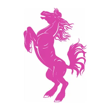 Samolepící dekorace SAMOLEPKA Kůň 045 levá (16 - růžová) NA AUTO, NÁLEPKA, FÓLIE, POLEP, TUNING, VLASTNÍ TEXT, TISK, AUTOSAMOLEPKY.cz, POLEPY, OBRÁZEK, LOGO, SAMOLEPKY