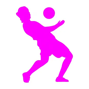 Samolepicí dekorace na vozidlo Fotbalista 016 pravá (72 - Fluorescentní růžová) SAMOLEPKA NA AUTO, NÁLEPKA, FÓLIE, POLEP, TUNING, VLASTNÍ TEXT, TISK, AUTOSAMOLEPKY.cz, POLEPY, OBRÁZEK, LOGO, 3D STICKERS