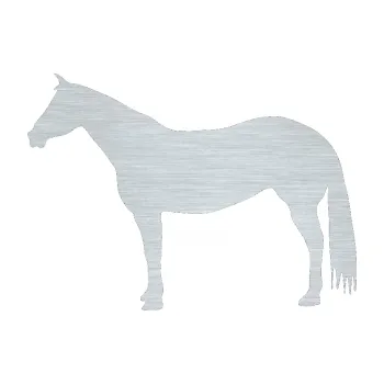Samolepící dekorace SAMOLEPKA Kůň 007 levá (61 - škrábaný hliník) NA AUTO, NÁLEPKA, FÓLIE, POLEP, TUNING, VLASTNÍ TEXT, TISK, AUTOSAMOLEPKY.cz, POLEPY, OBRÁZEK, LOGO, SAMOLEPKY
