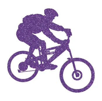 Polep vozidla SAMOLEPKA Cyklista 009 pravá horské kolo (87 - Ultra Metalic fialová) NA AUTO, NÁLEPKA, FÓLIE, POLEP, TUNING, VLASTNÍ TEXT, TISK, AUTOSAMOLEPKY.cz, POLEPY, OBRÁZEK, LOGO, SAMOLEPKY