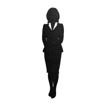 Samolepící dekorace SAMOLEPKA Manažerka levá silueta (63 - škrábaný kov černý) NA AUTO, NÁLEPKA, FÓLIE, POLEP, TUNING, VLASTNÍ TEXT, TISK, AUTOSAMOLEPKY.cz, POLEPY, OBRÁZEK, LOGO, SAMOLEPKY