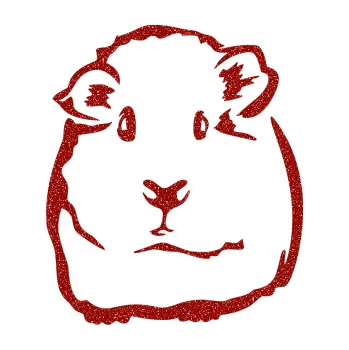 Samolepící dekorace SAMOLEPKA Morče 001 levá (86 - Ultra Metalic červená) NA AUTO, NÁLEPKA, FÓLIE, POLEP, TUNING, VLASTNÍ TEXT, TISK, AUTOSAMOLEPKY.cz, POLEPY, OBRÁZEK, LOGO, SAMOLEPKY