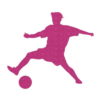 Samolepicí dekorace na vozidlo Fotbalista 013 levá (90 - Ultra Metalic růžová) SAMOLEPKA NA AUTO, NÁLEPKA, FÓLIE, POLEP, TUNING, VLASTNÍ TEXT, TISK, AUTOSAMOLEPKY.cz, POLEPY, OBRÁZEK, LOGO, 3D STICKERS