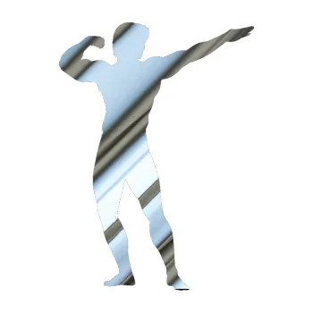 Polep vozidla Kulturista 006 pravá (80 - chrom fólie stříbrná zrcadlová) SAMOLEPKA NA AUTO, NÁLEPKA, FÓLIE, POLEP, TUNING, VLASTNÍ TEXT, TISK, AUTOSAMOLEPKY.cz, POLEPY, OBRÁZEK, LOGO, 3D STICKERS