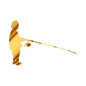 Polep vozidla SAMOLEPKA Rybář 009 pravá (81 - chrom fólie zlatá zrcadlová) NA AUTO, NÁLEPKA, FÓLIE, POLEP, TUNING, VLASTNÍ TEXT, TISK, AUTOSAMOLEPKY.cz, POLEPY, OBRÁZEK, LOGO, SAMOLEPKY