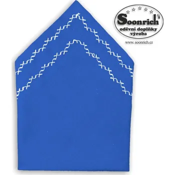 kapesník s výšivkou modrý, kav012