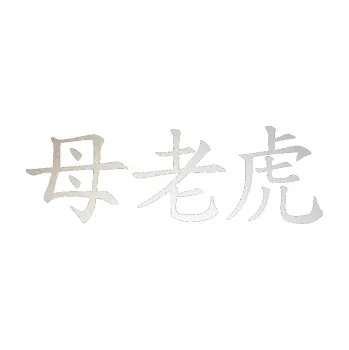 Polep vozidla SAMOLEPKA Čínský znak Tigress (82 - odrazková reflexní bílá) NA AUTO, NÁLEPKA, FÓLIE, POLEP, TUNING, VLASTNÍ TEXT, TISK, AUTOSAMOLEPKY.cz, POLEPY, OBRÁZEK, LOGO, SAMOLEPKY