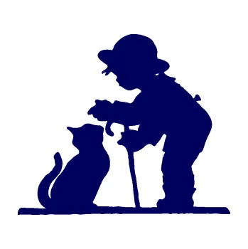 Samolepící dekorace SAMOLEPKA Interiér 002 pravá dítě s kočičkou (23 - tmavě modrá) NA AUTO, NÁLEPKA, FÓLIE, POLEP, TUNING, VLASTNÍ TEXT, TISK, AUTOSAMOLEPKY.cz, POLEPY, OBRÁZEK, LOGO, SAMOLEPKY