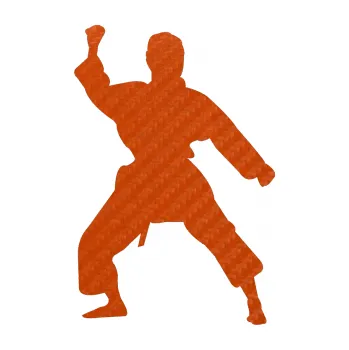 Polep vozidla Karate 011 levá (54 - 3D karbon oranžový) SAMOLEPKA NA AUTO, NÁLEPKA, FÓLIE, POLEP, TUNING, VLASTNÍ TEXT, TISK, AUTOSAMOLEPKY.cz, POLEPY, OBRÁZEK, LOGO, 3D STICKERS