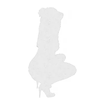 Polep vozidla Erotická žena 031 pravá (84 - Ultra Metalic bílá) SAMOLEPKA NA AUTO, NÁLEPKA, FÓLIE, POLEP, TUNING, VLASTNÍ TEXT, TISK, AUTOSAMOLEPKY.cz, POLEPY, OBRÁZEK, LOGO, 3D STICKERS