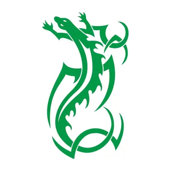 Samolepící dekorace Ještěrka 006 levá (12 - zelená) SAMOLEPKA NA AUTO, NÁLEPKA, FÓLIE, POLEP, TUNING, VLASTNÍ TEXT, TISK, AUTOSAMOLEPKY.cz, POLEPY, OBRÁZEK, LOGO, 3D STICKERS