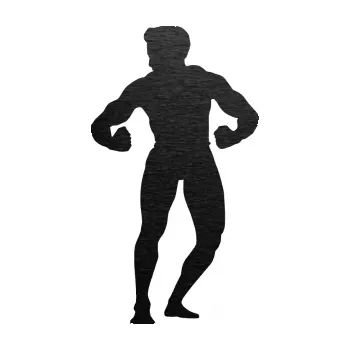 Polep vozidla Kulturista 011 levá (63 - škrábaný kov černý) SAMOLEPKA NA AUTO, NÁLEPKA, FÓLIE, POLEP, TUNING, VLASTNÍ TEXT, TISK, AUTOSAMOLEPKY.cz, POLEPY, OBRÁZEK, LOGO, 3D STICKERS