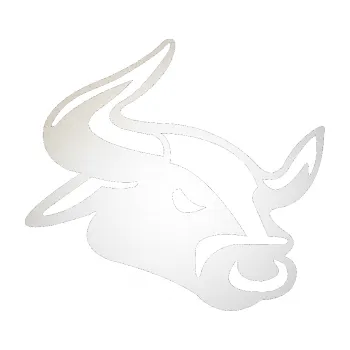 Samolepící dekorace SAMOLEPKA Býk 001 pravá (82 - odrazková reflexní bílá) NA AUTO, NÁLEPKA, FÓLIE, POLEP, TUNING, VLASTNÍ TEXT, TISK, AUTOSAMOLEPKY.cz, POLEPY, OBRÁZEK, LOGO, SAMOLEPKY