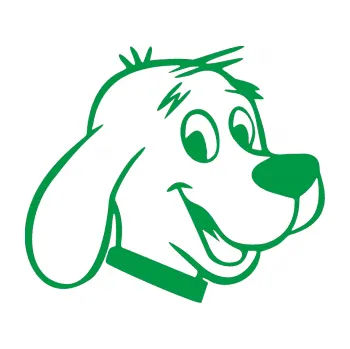 Polep vozidla Pes 051 pravá (12 - zelená) SAMOLEPKA NA AUTO, NÁLEPKA, FÓLIE, POLEP, TUNING, VLASTNÍ TEXT, TISK, AUTOSAMOLEPKY.cz, POLEPY, OBRÁZEK, LOGO, 3D STICKERS