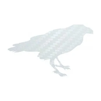 Samolepicí dekorace na vozidlo Havran 001 pravá (51 - 3D karbon bílý) SAMOLEPKA NA AUTO, NÁLEPKA, FÓLIE, POLEP, TUNING, VLASTNÍ TEXT, TISK, AUTOSAMOLEPKY.cz, POLEPY, OBRÁZEK, LOGO, 3D STICKERS