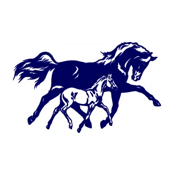 Samolepící dekorace SAMOLEPKA Koníci 003 pravá kobylka s hříbětem (23 - tmavě modrá) NA AUTO, NÁLEPKA, FÓLIE, POLEP, TUNING, VLASTNÍ TEXT, TISK, AUTOSAMOLEPKY.cz, POLEPY, OBRÁZEK, LOGO, SAMOLEPKY