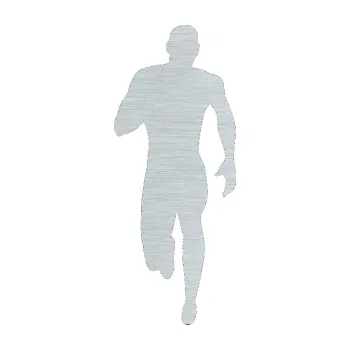 Polep vozidla Běžec 005 levá (61 - škrábaný hliník) SAMOLEPKA NA AUTO, NÁLEPKA, FÓLIE, POLEP, TUNING, VLASTNÍ TEXT, TISK, AUTOSAMOLEPKY.cz, POLEPY, OBRÁZEK, LOGO, 3D STICKERS