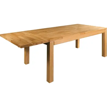 ST170-140+45 dřevěný rozkládací jídelní stůl z buku Drewmax (Rozkládací stůl z buku)