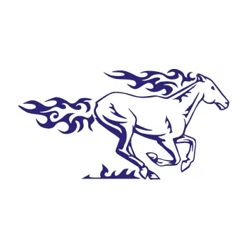 Samolepicí dekorace na vozidlo Animal flames 004 pravá kůň (22 - střední modrá) SAMOLEPKA NA AUTO, NÁLEPKA, FÓLIE, POLEP, TUNING, VLASTNÍ TEXT, TISK, AUTOSAMOLEPKY.cz, POLEPY, OBRÁZEK, LOGO, 3D STICKERS