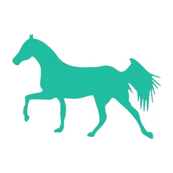 Samolepící dekorace Kůň 001 levá (25 - tyrkysová) SAMOLEPKA NA AUTO, NÁLEPKA, FÓLIE, POLEP, TUNING, VLASTNÍ TEXT, TISK, AUTOSAMOLEPKY.cz, POLEPY, OBRÁZEK, LOGO, 3D STICKERS