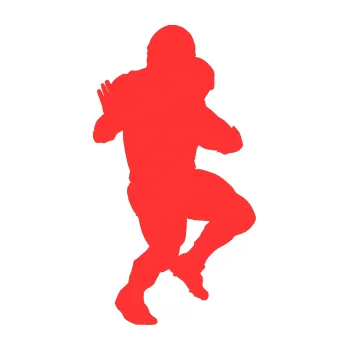 Polep vozidla Americký fotbal 009 pravá (02 - světle červená) SAMOLEPKA NA AUTO, NÁLEPKA, FÓLIE, POLEP, TUNING, VLASTNÍ TEXT, TISK, AUTOSAMOLEPKY.cz, POLEPY, OBRÁZEK, LOGO, 3D STICKERS