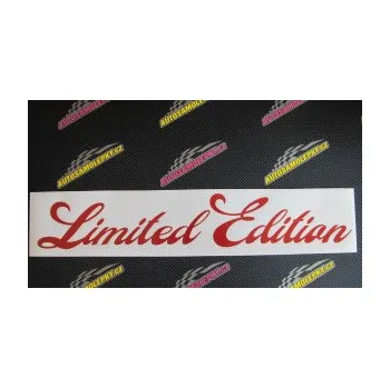 Polep vozidla SAMOLEPKA Limited edition 010 (10 - červená) NA AUTO, NÁLEPKA, FÓLIE, POLEP, TUNING, VLASTNÍ TEXT, TISK, AUTOSAMOLEPKY.cz, POLEPY, OBRÁZEK, LOGO, SAMOLEPKY