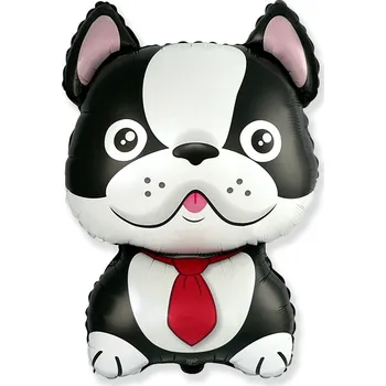 Balónek GodanBulldog černý - nafukovací fóliový balónek 61cm
