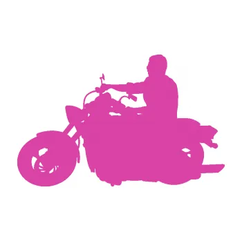 Samolepící dekorace SAMOLEPKA Motorka 049 levá (16 - růžová) NA AUTO, NÁLEPKA, FÓLIE, POLEP, TUNING, VLASTNÍ TEXT, TISK, AUTOSAMOLEPKY.cz, POLEPY, OBRÁZEK, LOGO, SAMOLEPKY