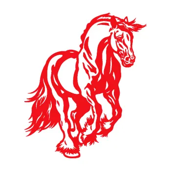 Samolepící dekorace SAMOLEPKA Kůň 054 pravá (10 - červená) NA AUTO, NÁLEPKA, FÓLIE, POLEP, TUNING, VLASTNÍ TEXT, TISK, AUTOSAMOLEPKY.cz, POLEPY, OBRÁZEK, LOGO, SAMOLEPKY