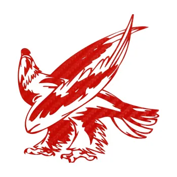 Samolepicí dekorace na vozidlo Predators 049 levá (53 - 3D karbon červený) SAMOLEPKA NA AUTO, NÁLEPKA, FÓLIE, POLEP, TUNING, VLASTNÍ TEXT, TISK, AUTOSAMOLEPKY.cz, POLEPY, OBRÁZEK, LOGO, 3D STICKERS