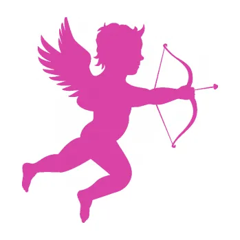 Samolepící dekorace Amor 001 pravá cupid andílek (16 - růžová) SAMOLEPKA NA AUTO, NÁLEPKA, FÓLIE, POLEP, TUNING, VLASTNÍ TEXT, TISK, AUTOSAMOLEPKY.cz, POLEPY, OBRÁZEK, LOGO, 3D STICKERS