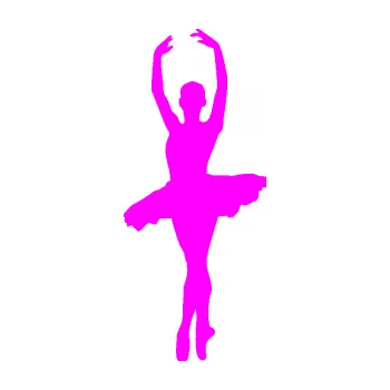 Samolepicí dekorace na vozidlo Baletka 002 levá (72 - Fluorescentní růžová) SAMOLEPKA NA AUTO, NÁLEPKA, FÓLIE, POLEP, TUNING, VLASTNÍ TEXT, TISK, AUTOSAMOLEPKY.cz, POLEPY, OBRÁZEK, LOGO, 3D STICKERS