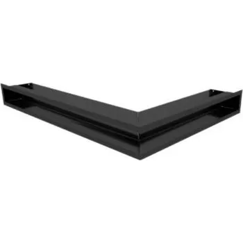 Krbová obestavba Krbová mřížka Luft rohová levá černá 766x547x90 mm
