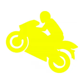 Autodoplněk Samolepka na auto Motorkář 007 levá (70 - Fluorescentní žlutá) NÁLEPKA, FÓLIE, POLEPY, TUNING, VLASTNÍ TEXT, TISK, AUTOSAMOLEPKY.cz, SAMOLEPKY, OBRÁZEK, LOGO, VÝROBA, PRODEJ