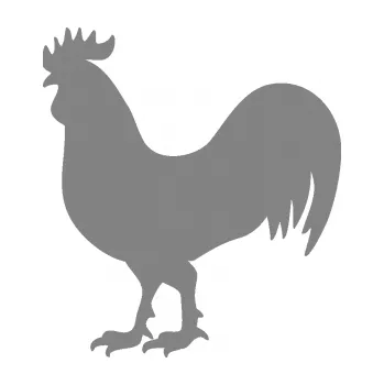 Samolepící dekorace SAMOLEPKA Kohout 002 levá (17 - šedá) NA AUTO, NÁLEPKA, FÓLIE, POLEP, TUNING, VLASTNÍ TEXT, TISK, AUTOSAMOLEPKY.cz, POLEPY, OBRÁZEK, LOGO, SAMOLEPKY