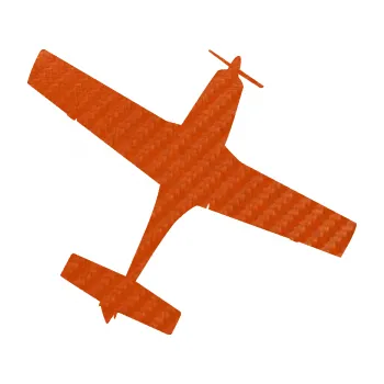 Polep vozidla SAMOLEPKA Letadlo 003 pravá (54 - 3D karbon oranžový) NA AUTO, NÁLEPKA, FÓLIE, POLEP, TUNING, VLASTNÍ TEXT, TISK, AUTOSAMOLEPKY.cz, POLEPY, OBRÁZEK, LOGO, SAMOLEPKY