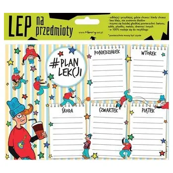 Set školních potřeb Elektrostatyczny plan lekcji A5 Chłopak