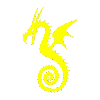 Samolepicí dekorace na vozidlo Dragon 020 levá (05 - žlutá citron) SAMOLEPKA NA AUTO, NÁLEPKA, FÓLIE, POLEP, TUNING, VLASTNÍ TEXT, TISK, AUTOSAMOLEPKY.cz, POLEPY, OBRÁZEK, LOGO, 3D STICKERS