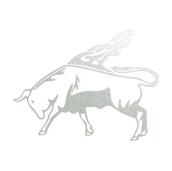 Samolepicí dekorace na vozidlo Animal flames 067 levá býk (60 - pískované sklo) SAMOLEPKA NA AUTO, NÁLEPKA, FÓLIE, POLEP, TUNING, VLASTNÍ TEXT, TISK, AUTOSAMOLEPKY.cz, POLEPY, OBRÁZEK, LOGO, 3D STICKERS