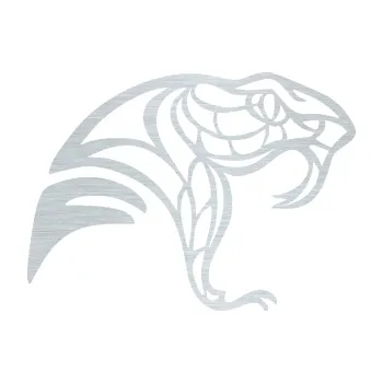 Samolepící dekorace Cobra 003 pravá (61 - škrábaný hliník) SAMOLEPKA NA AUTO, NÁLEPKA, FÓLIE, POLEP, TUNING, VLASTNÍ TEXT, TISK, AUTOSAMOLEPKY.cz, POLEPY, OBRÁZEK, LOGO, 3D STICKERS