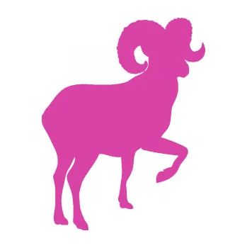 Samolepící dekorace Muflon 002 pravá (16 - růžová) SAMOLEPKA NA AUTO, NÁLEPKA, FÓLIE, POLEP, TUNING, VLASTNÍ TEXT, TISK, AUTOSAMOLEPKY.cz, POLEPY, OBRÁZEK, LOGO, 3D STICKERS