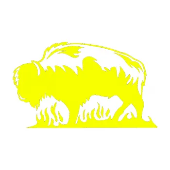 Samolepicí dekorace na vozidlo Animal flames 071 levá býk (70 - Fluorescentní žlutá) SAMOLEPKA NA AUTO, NÁLEPKA, FÓLIE, POLEP, TUNING, VLASTNÍ TEXT, TISK, AUTOSAMOLEPKY.cz, POLEPY, OBRÁZEK, LOGO, 3D STICKERS